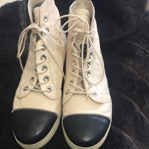 Stuart Weitzman high top tennis shoes